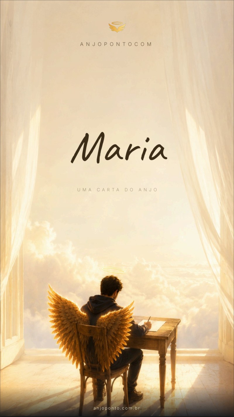 Capa da carta do Anjo, com o nome de quem escreveu no céu
